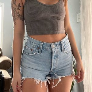 Levi’s 501 high rise shorts